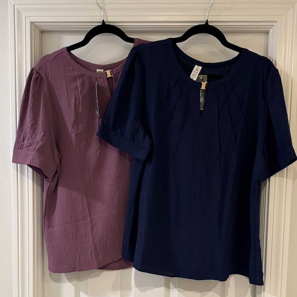 Blooming Jelly Women’s Puff Sleeve Blouse Set NWT
